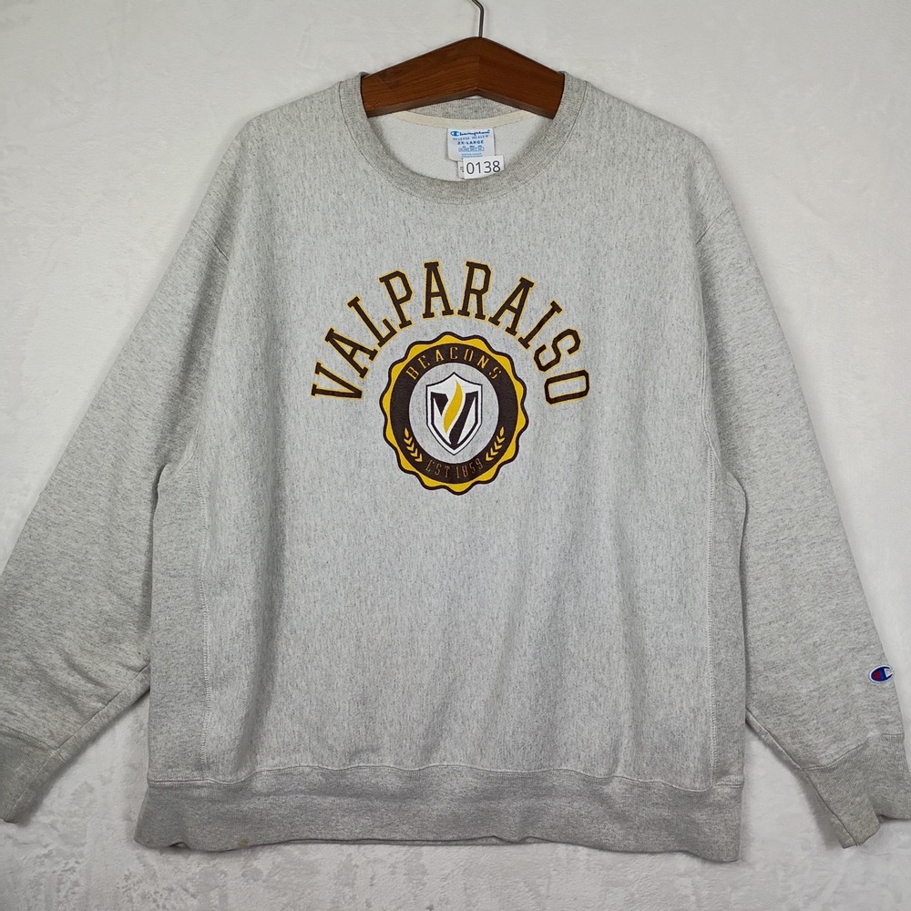 Champion Reverse Weave Vintage Valparaiso Beacons Sweatshirt‎  Mens 2XL Crewneck